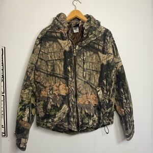 Mossy Oak Camouflage Hooded Jacket Medium Mens